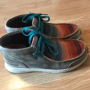 Ariat Ladies Spitfire Brown Bomber Serape Shoes